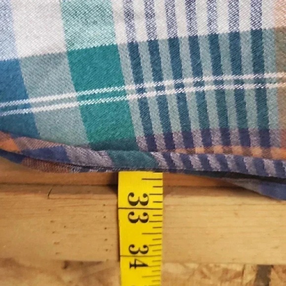 Eddie Bauer Bainbridge Flannel Plaid Long Sleeve Button Up Shirt Mens L - Picture 9 of 9